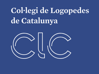 Logo oficial del Col·legi de Logopedes de Catalunya, organismo que certifica la colegiación profesional